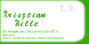 krisztian wille business card